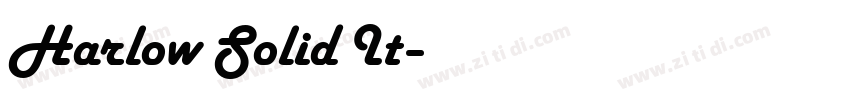 Harlow Solid It字体转换